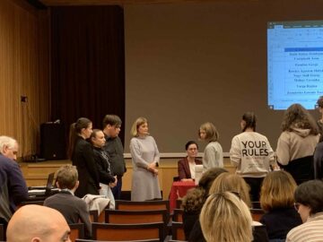 Noszlopys diákok a Veszprém Vármegyei Diákparlamenten